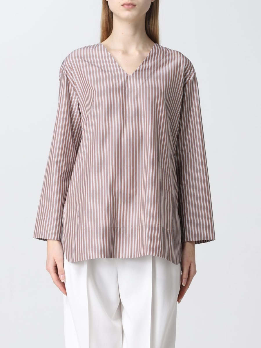 Shirt Brown for Women from Giglio GOOFASH
