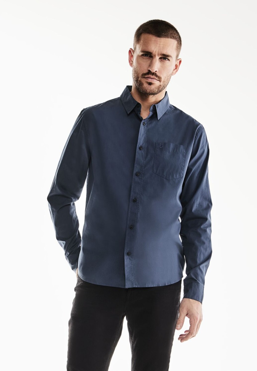 Shirt in Blue for Men from Street One GOOFASH