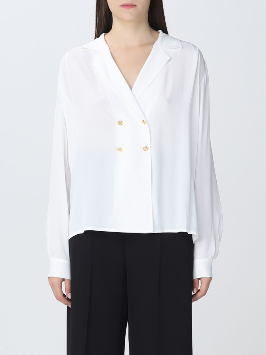 Shirt in Ivory - Giglio - Woman - Giglio GOOFASH