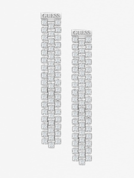 Silver Earrings by Guess GOOFASH