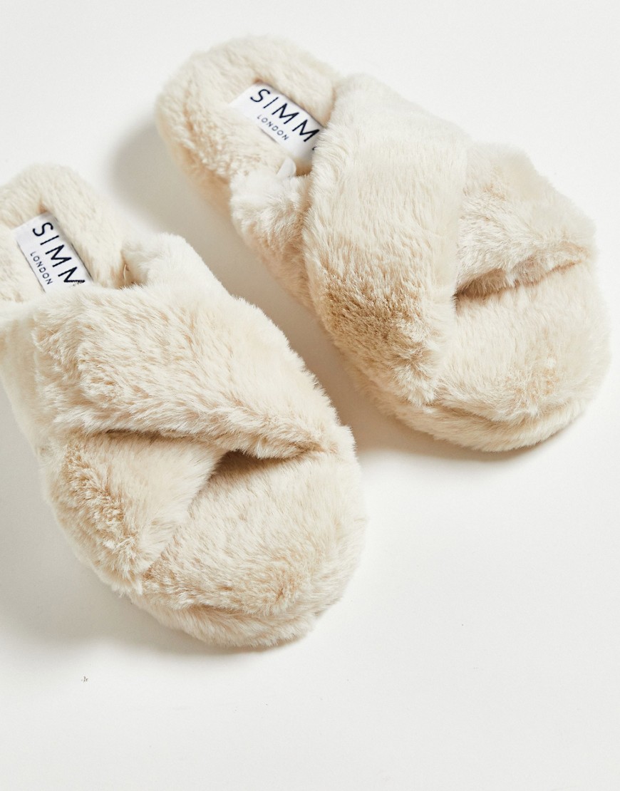 Simmi Shoes Slippers in White for Women at Asos GOOFASH