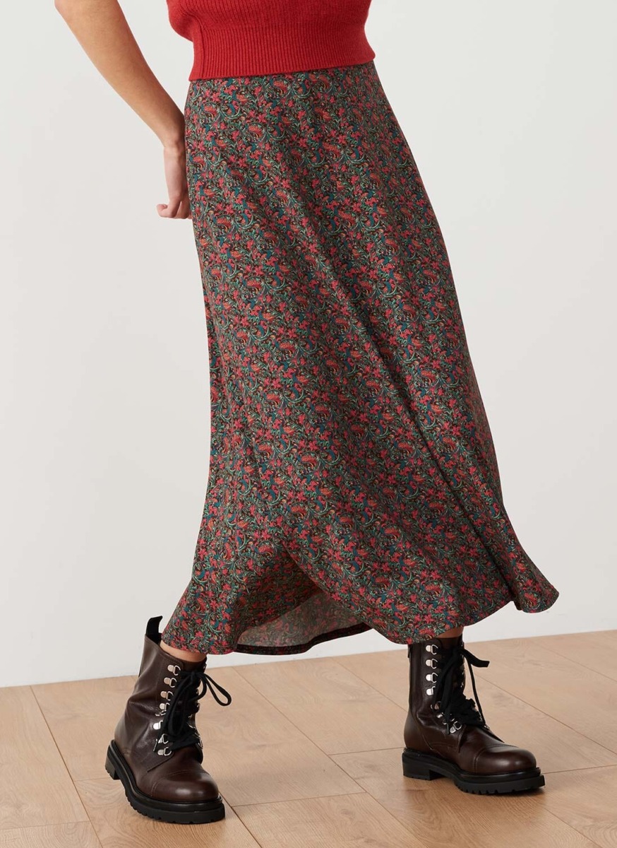 Skirt - Print - Brora GOOFASH