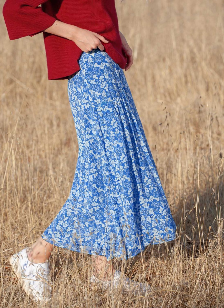 Skirt in Florals - Woman - Brora GOOFASH