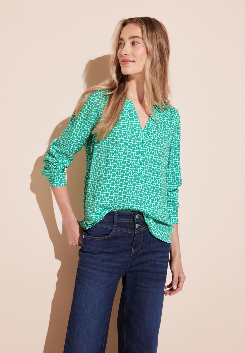 Street One Blouse in Turquoise for Women GOOFASH