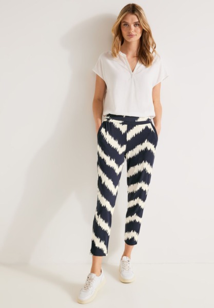 Street One Blue Lady Trousers GOOFASH