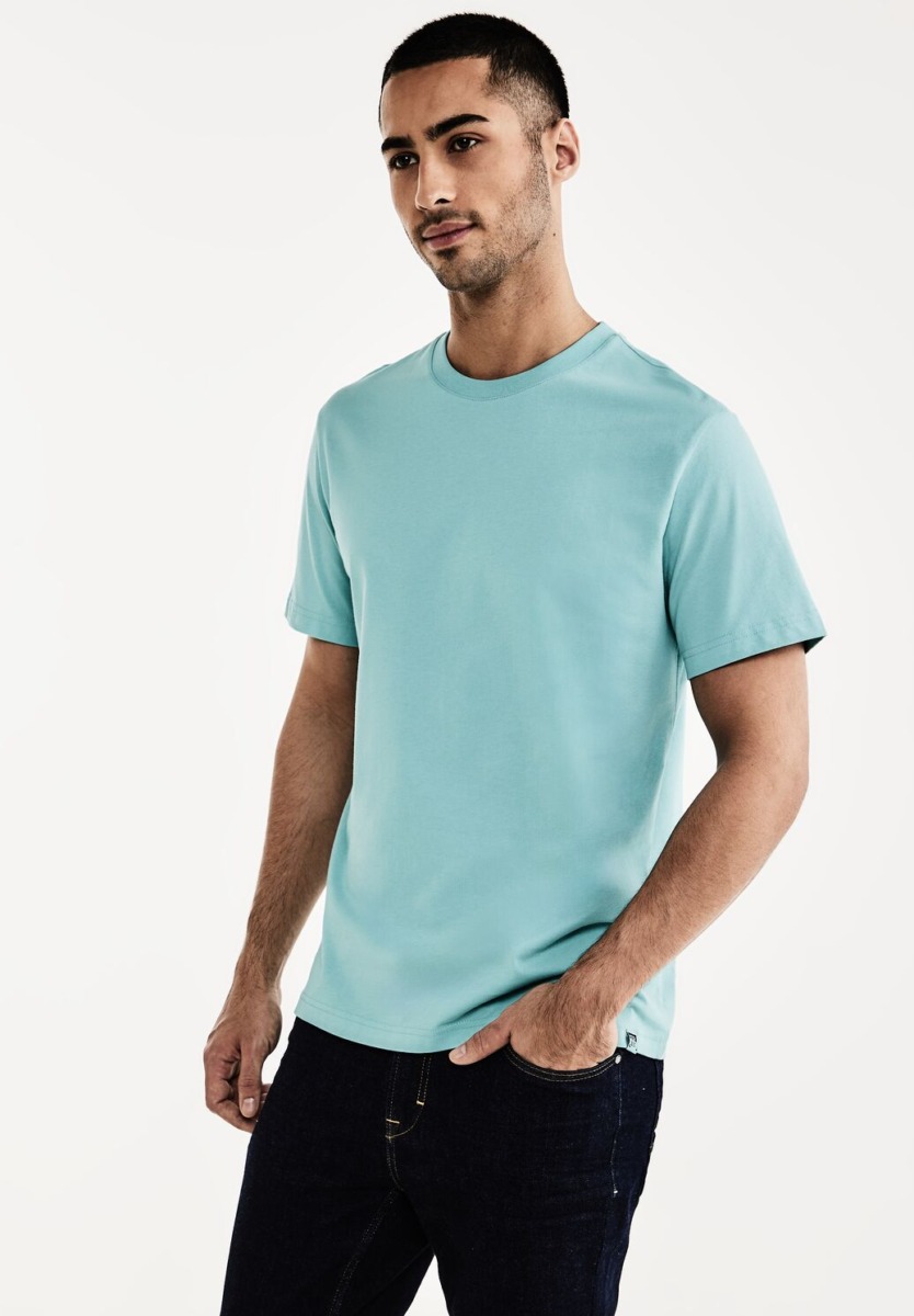 Street One - Gents T-Shirt Turquoise GOOFASH