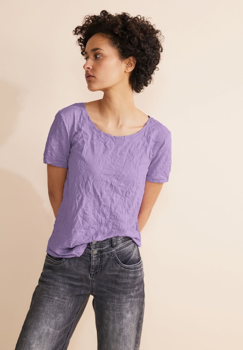 Street One - Ladies T-Shirt Purple GOOFASH