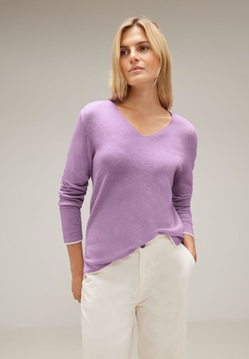 Street One - Sweater Purple - Ladies GOOFASH