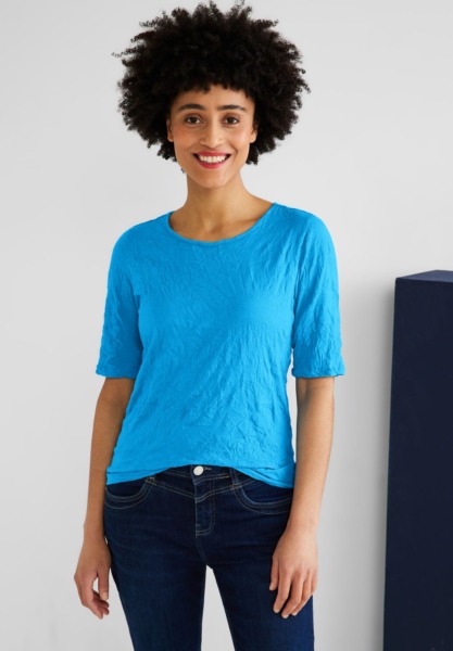 Street One - T-Shirt in Blue for Women GOOFASH