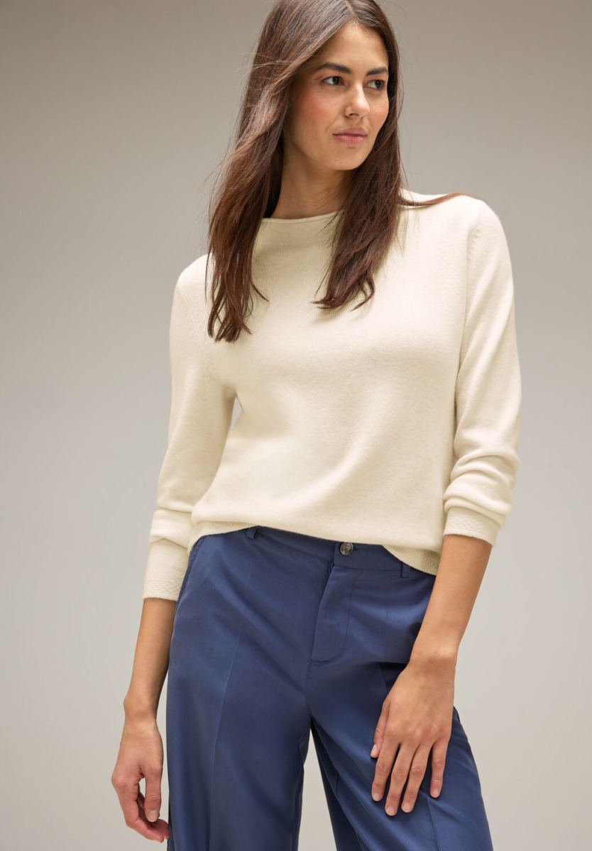 Street One - White Women's Sweater GOOFASH