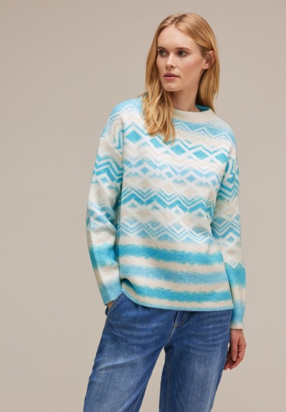 Street One - Women Blue Sweater GOOFASH