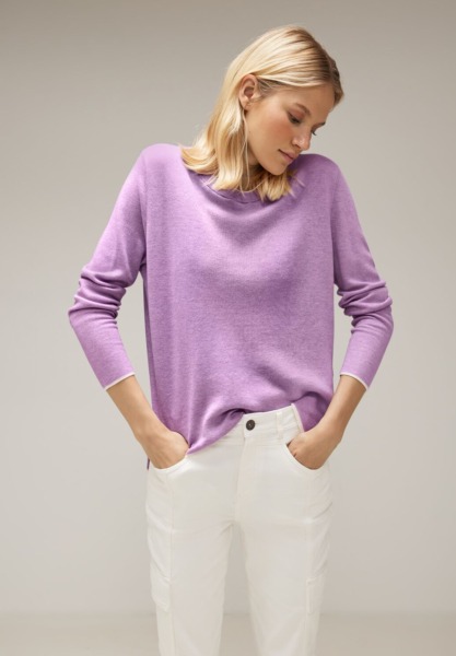 Street One Womens Purple Sweater GOOFASH