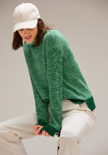 Street One Women's Sweater Green GOOFASH