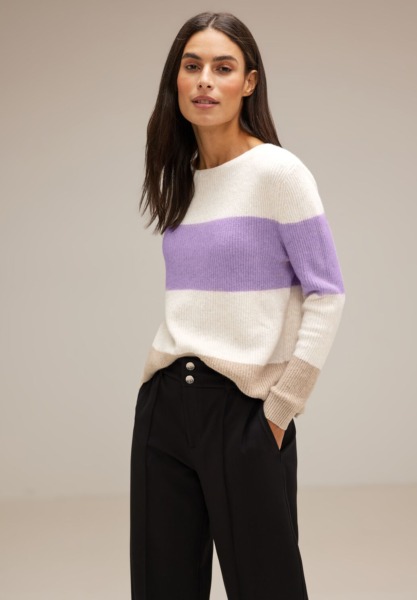 Street One Women's Sweater Purple GOOFASH