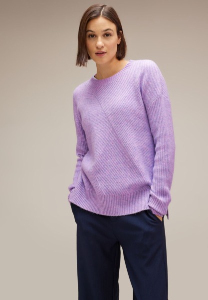 Street One - Women's Sweater - Purple GOOFASH
