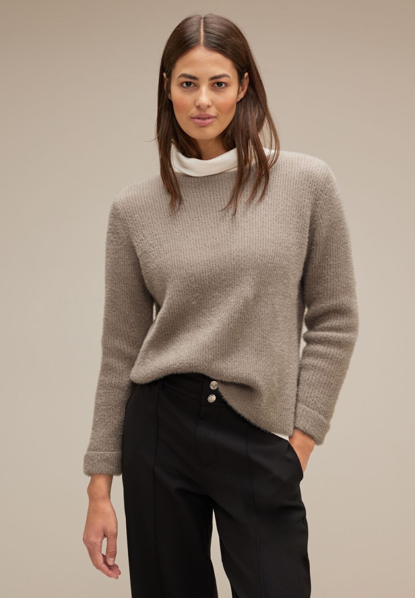 Street One - Women's Sweater in Brown GOOFASH