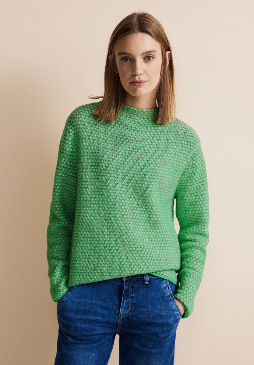 Street One - Women's Sweater in Green GOOFASH