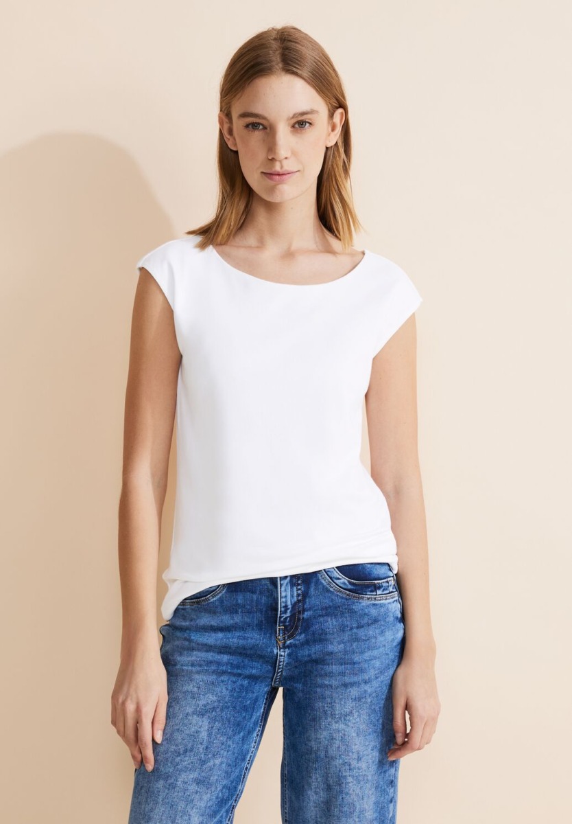 Street One - Womens T-Shirt White GOOFASH