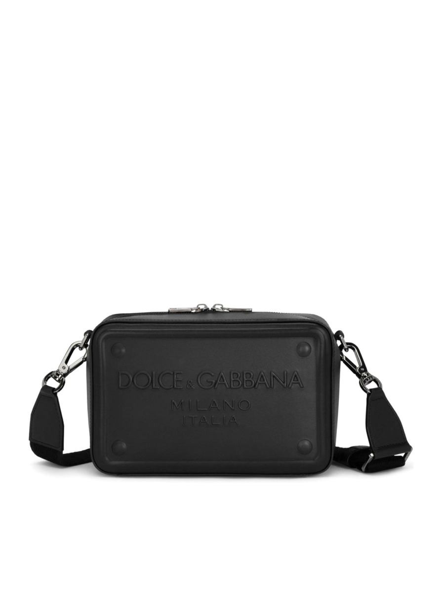 Suitnegozi - Black Shoulder Bag Dolce & Gabbana Men GOOFASH