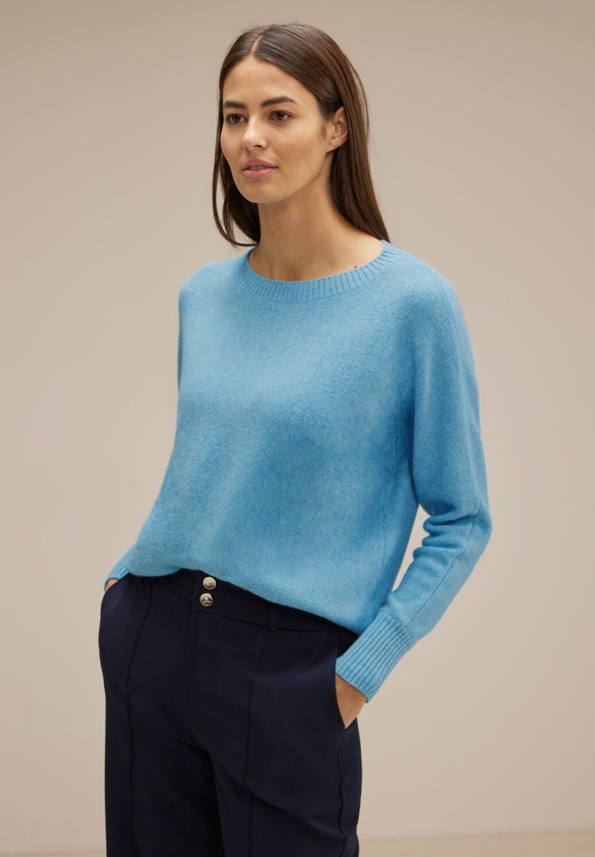 Sweater Blue Street One Women GOOFASH