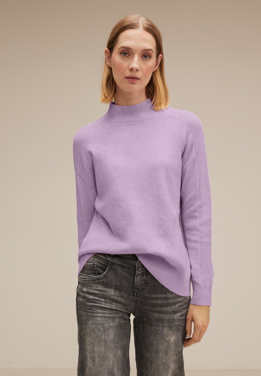 Sweater Purple Street One Ladies GOOFASH