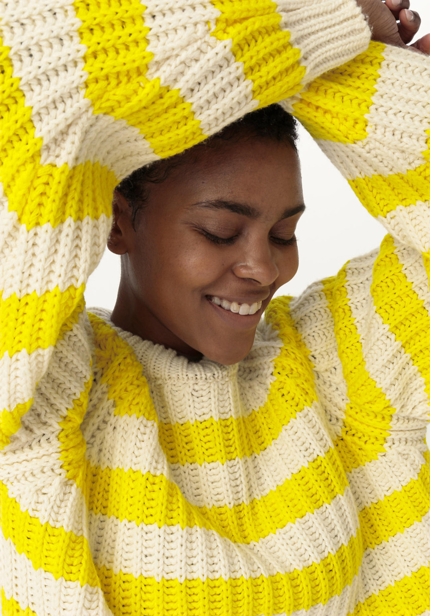 Sweater Yellow - Woman - Hessnatur GOOFASH