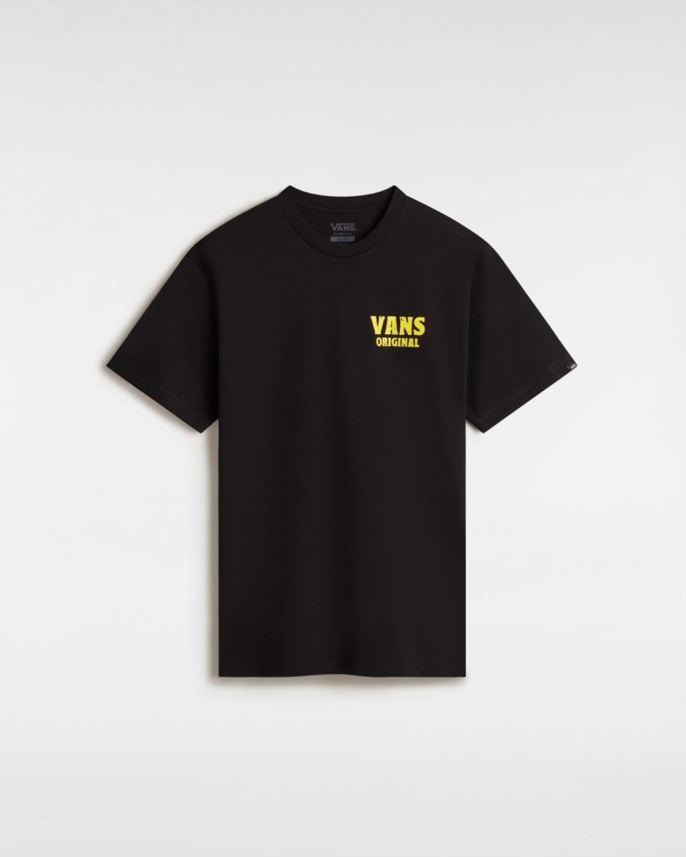 T-Shirt Black Gents - Vans GOOFASH