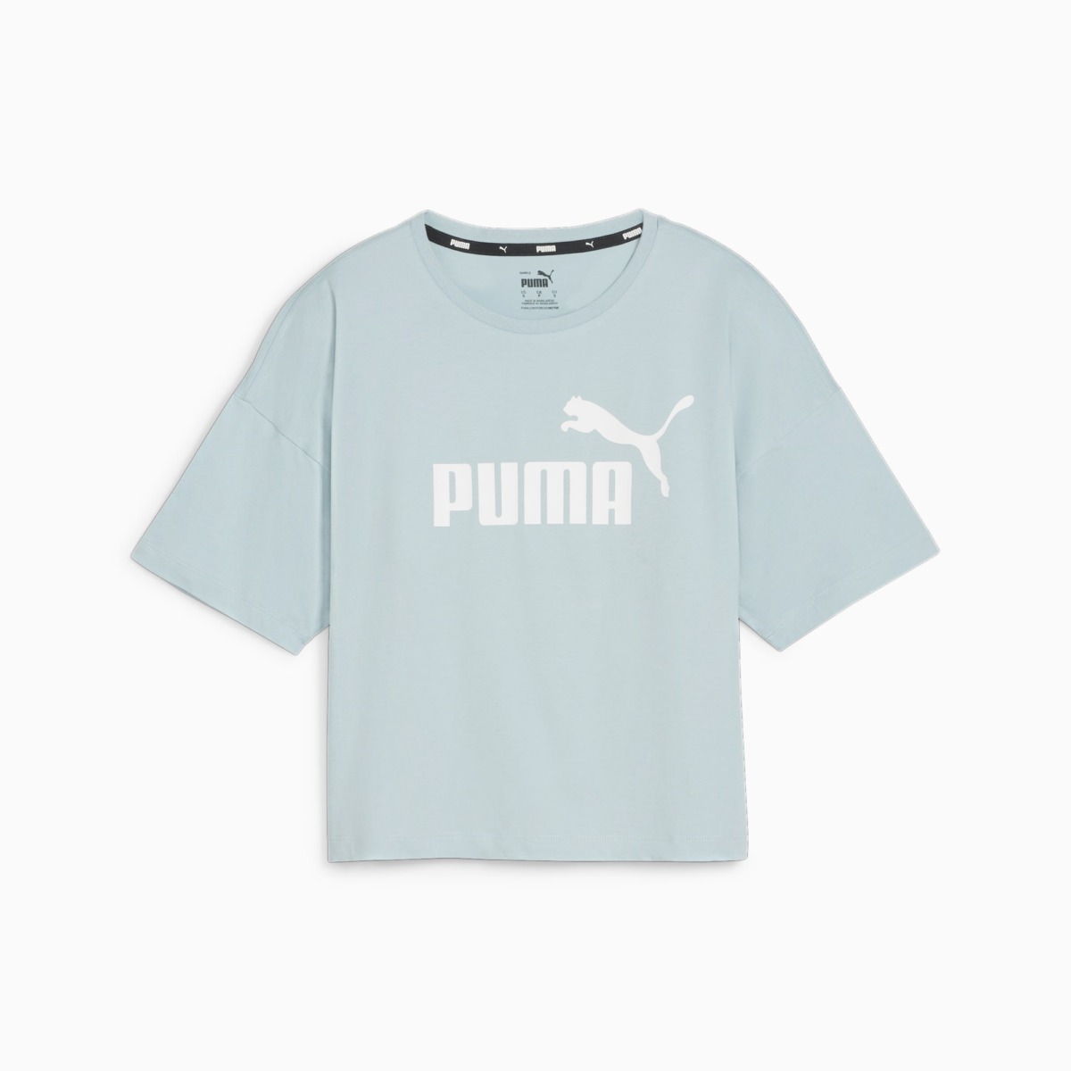T-Shirt Blue Puma Ladies GOOFASH