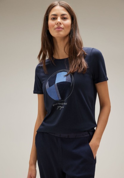 T-Shirt Blue for Woman from Street One GOOFASH