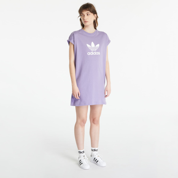 T-Shirt Dress Purple - Adidas - Woman - Footshop GOOFASH