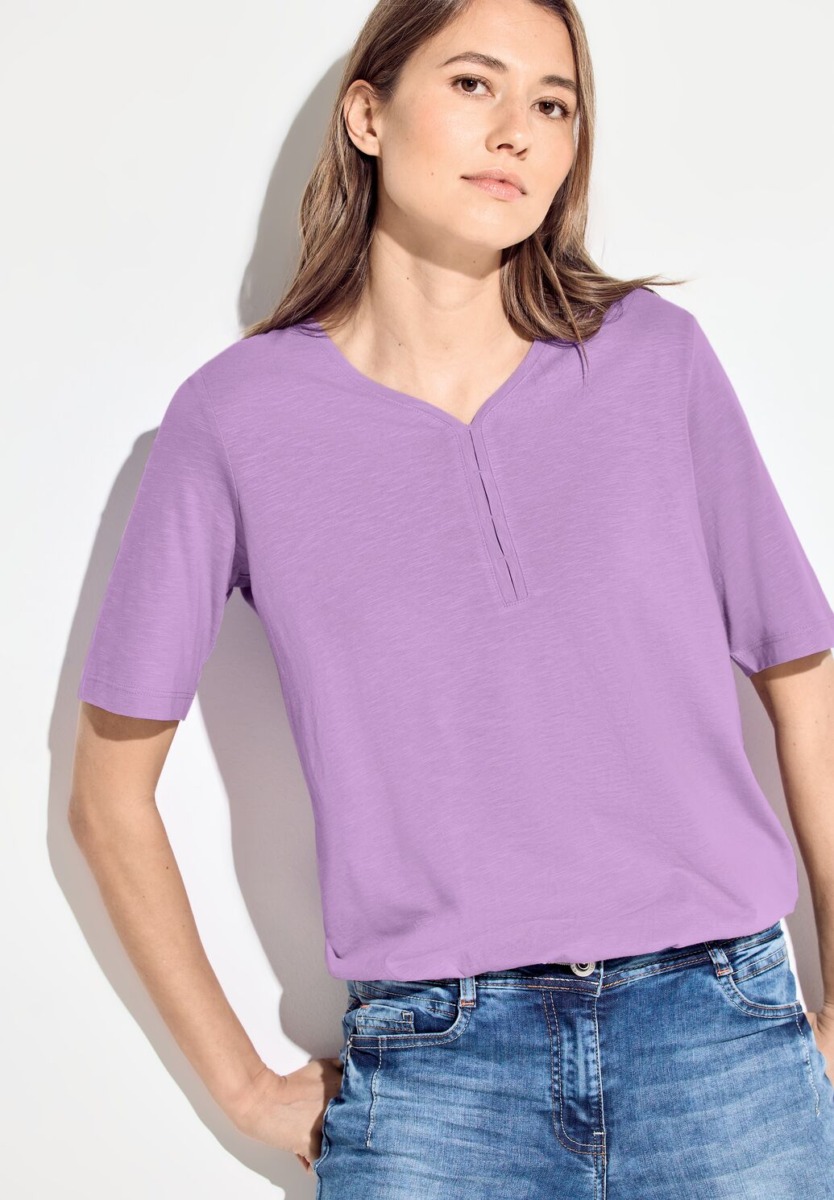 T-Shirt Purple Cecil Ladies GOOFASH