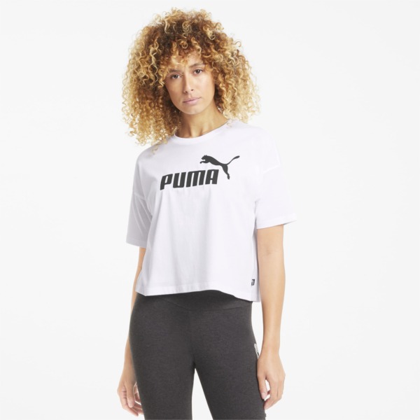 T-Shirt White Puma Women GOOFASH