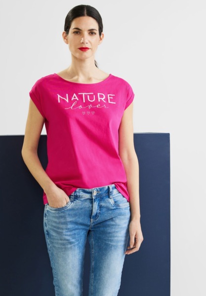 T-Shirt in Pink for Women from Street One GOOFASH