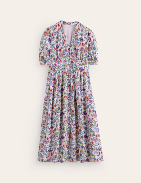 Tea Dress Beige for Woman from Boden GOOFASH