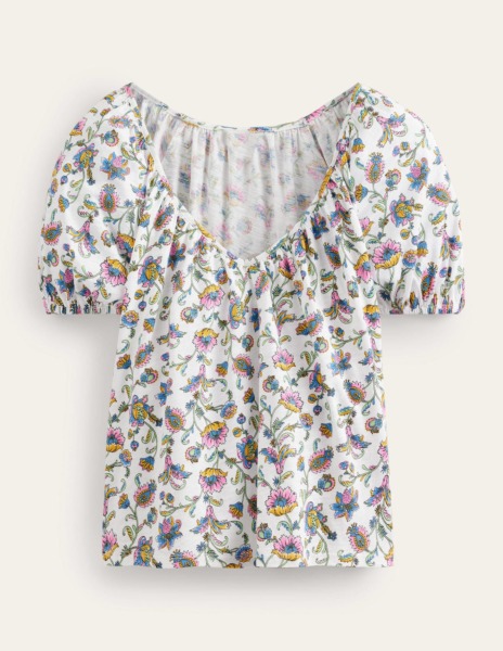 Top in Ivory - Boden GOOFASH