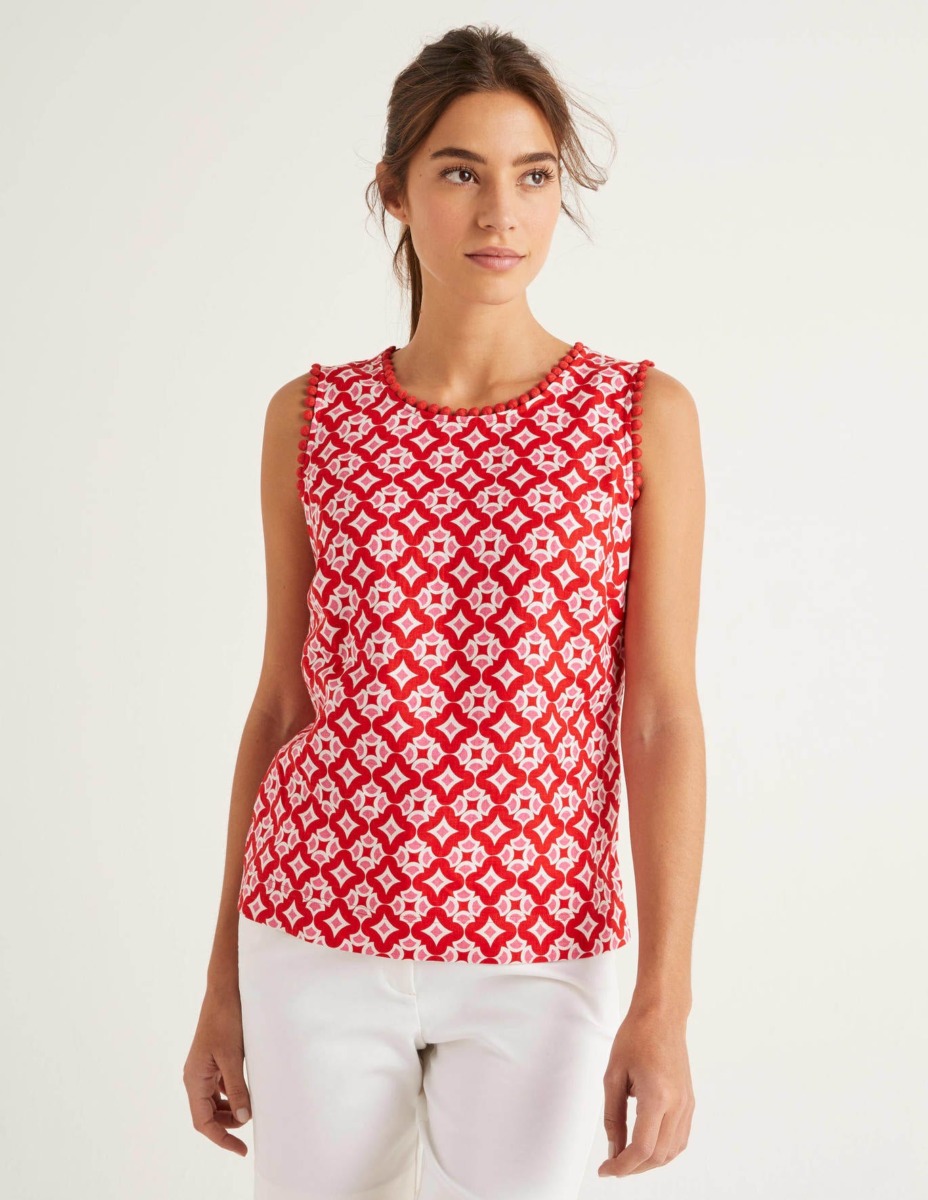 Top in Red at Boden GOOFASH