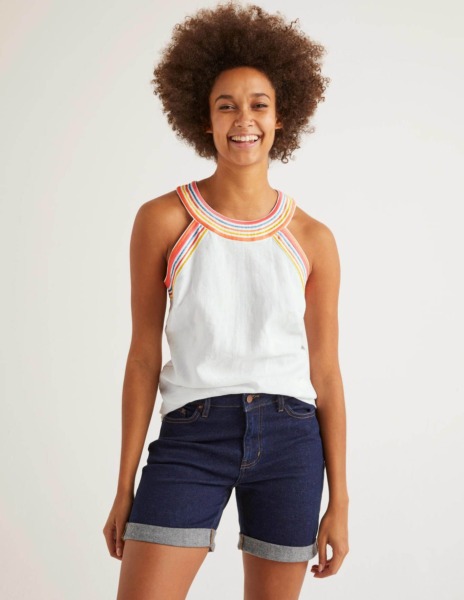 Top in White by Boden GOOFASH