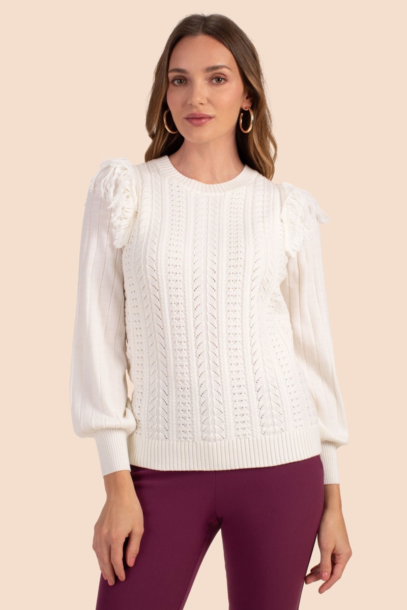 Trina Turk - Woman Ivory Sweater GOOFASH