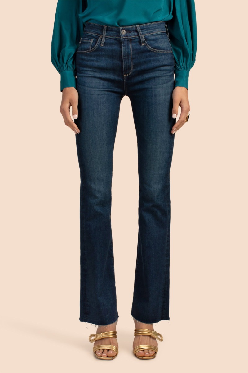 Trina Turk Womens Bootcut Jeans in Blue from Adriano Goldschmied GOOFASH