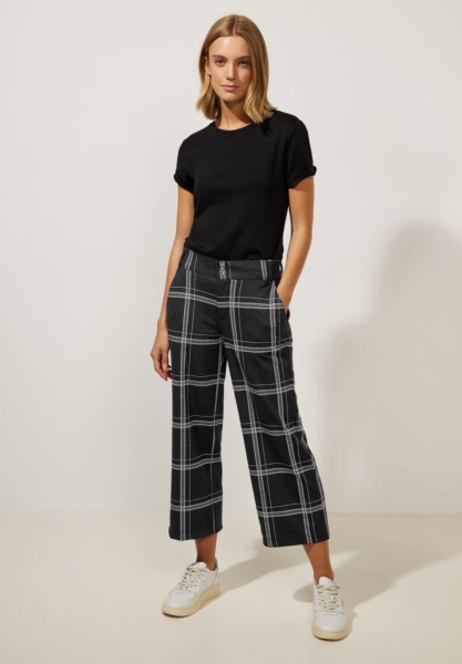Trousers Black by Street One GOOFASH