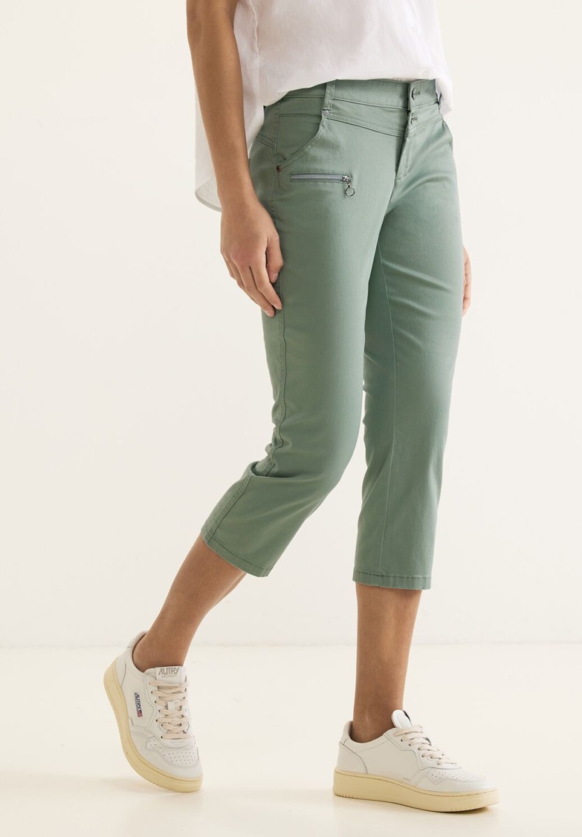 Trousers Green for Women by Street One GOOFASH