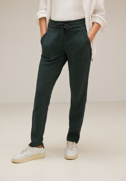 Trousers Green from Street One GOOFASH