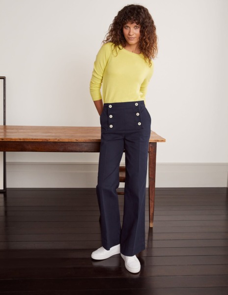 Trousers in Blue Woman - Boden GOOFASH