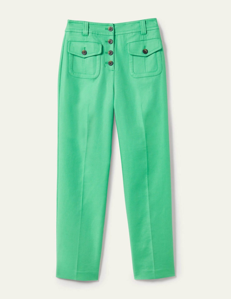 Trousers in Green from Boden GOOFASH