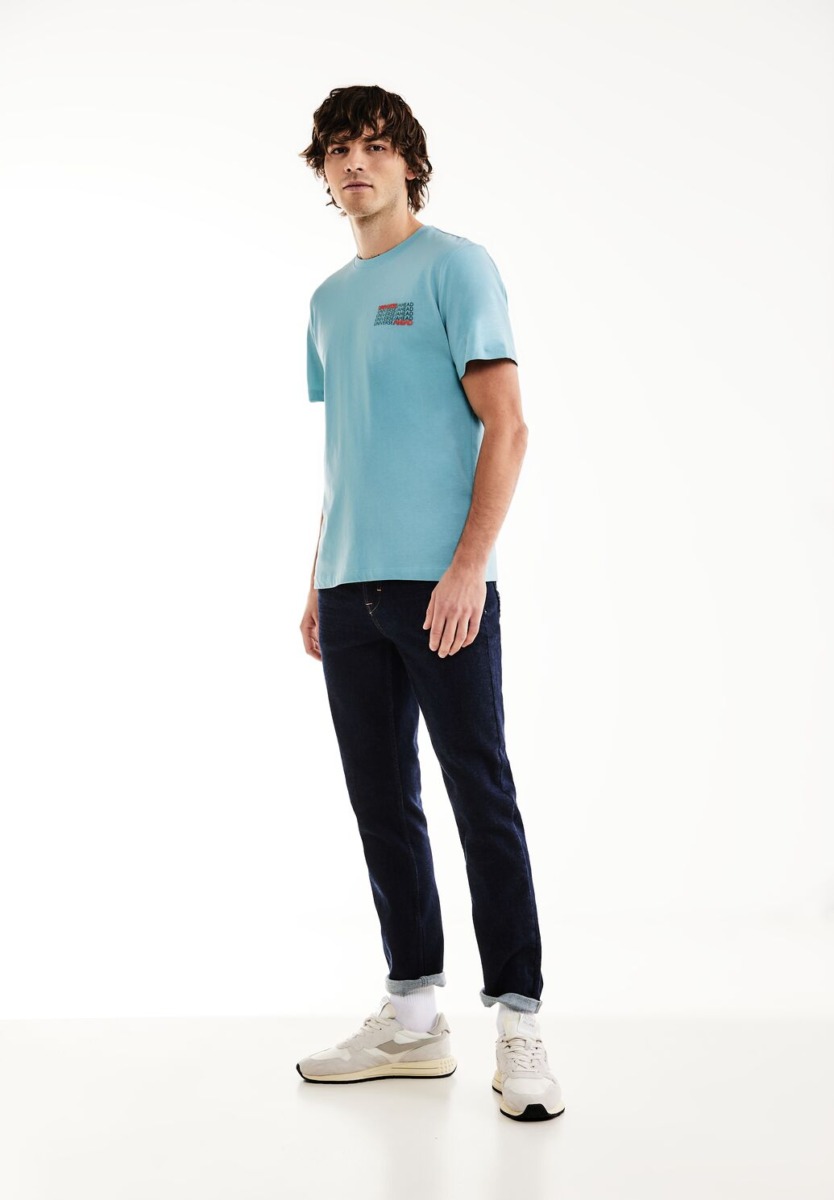Turquoise T-Shirt by Street One GOOFASH