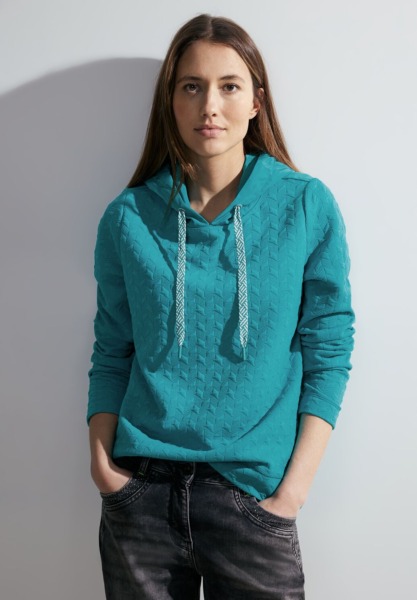 Turquoise - Women's Sweatshirt - Cecil GOOFASH