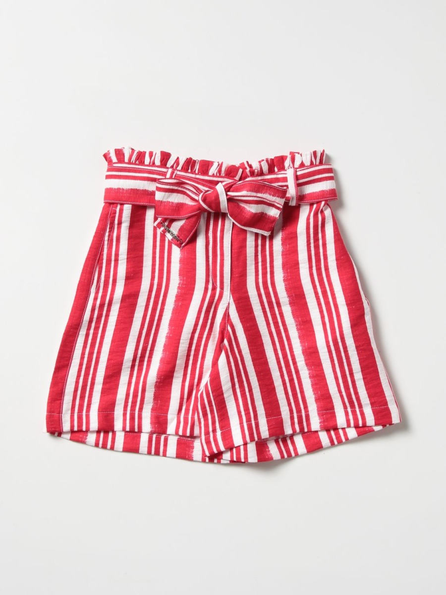 Twinset Shorts Red by Giglio GOOFASH