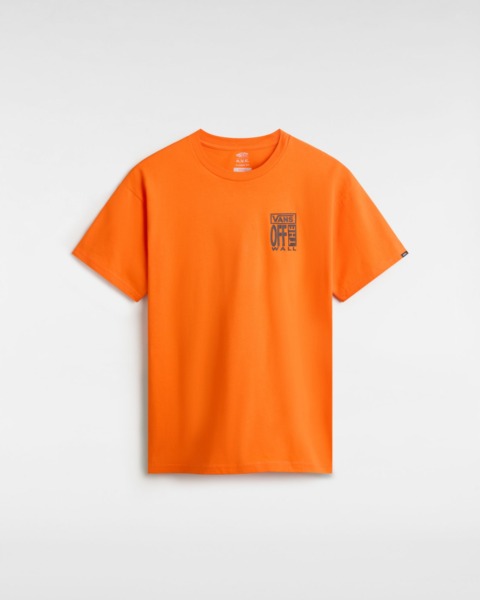 Vans Men T-Shirt Orange GOOFASH