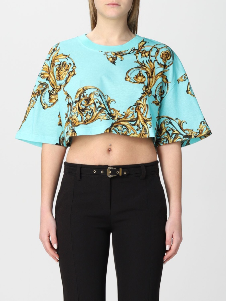 Versace Womens Green T-Shirt by Giglio GOOFASH