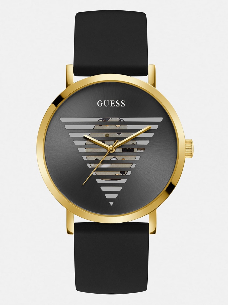 Watch in Black - Guess GOOFASH